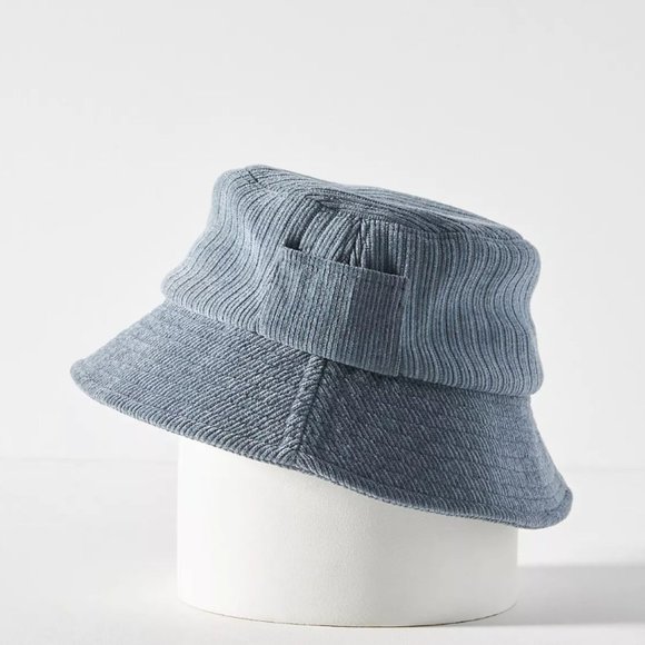 NWT Anthropologie + San Diego Hat Co. Cozy and Chic Bucket Hat Blue (ONE SIZE) - Picture 3 of 16